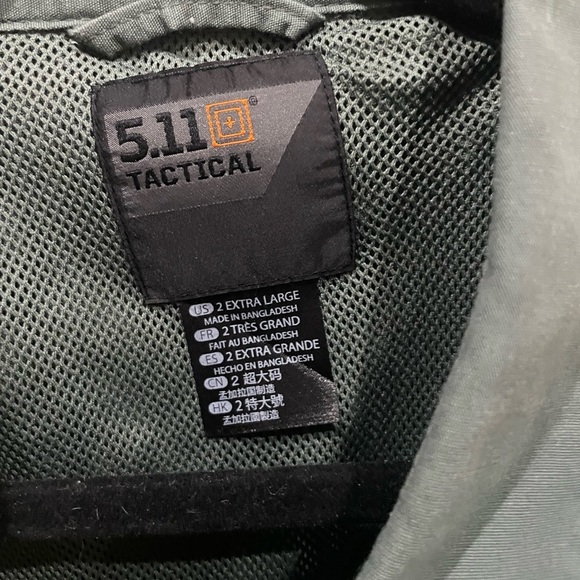 5.11 Tactical Green Short Sleeve Shirt - Picture 2 of 3